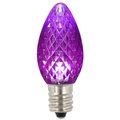 Vickerman C7 Faceted LED Purple Twinkle Replacement Bulb 25 per Bag XLEDC76T-25